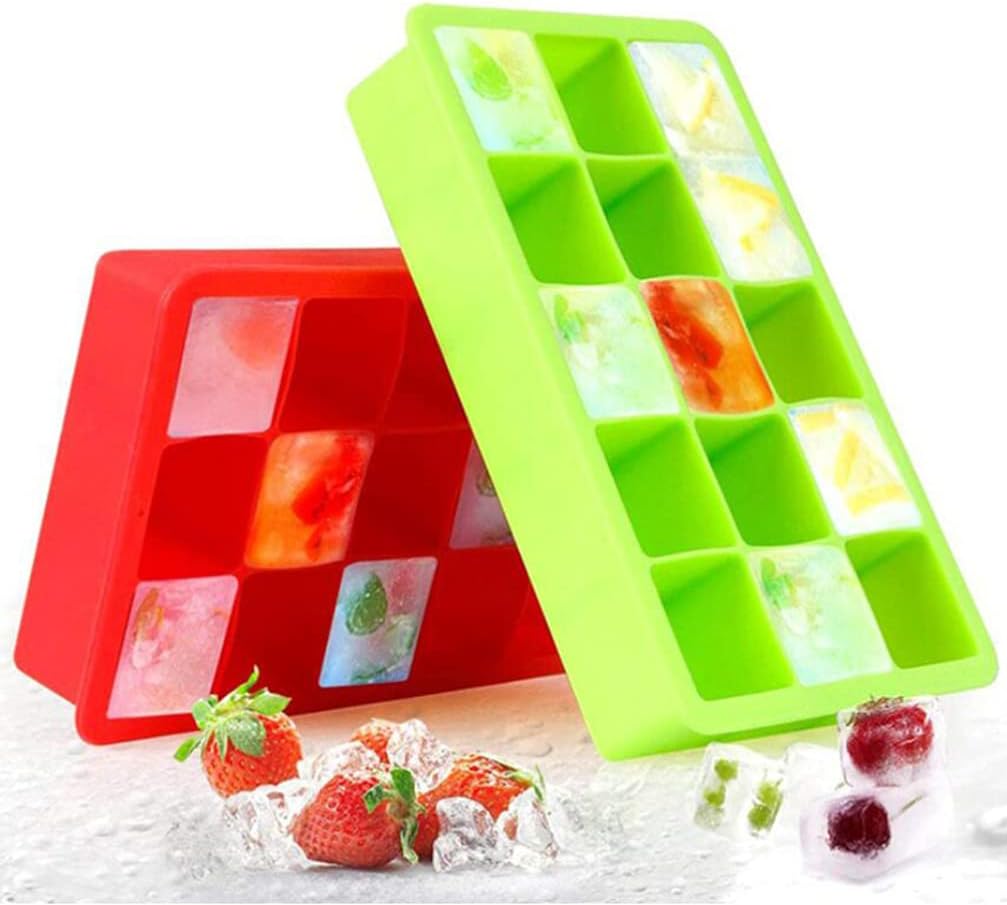 Silicone Ice Cube Molds, Easier to Release, BPA Free for Alcohol/Coffee/Beverages