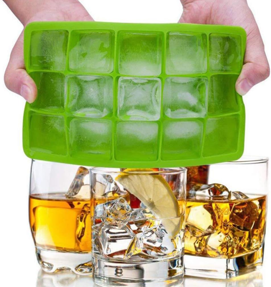 Silicone Ice Cube Molds, Easier to Release, BPA Free for Alcohol/Coffee/Beverages