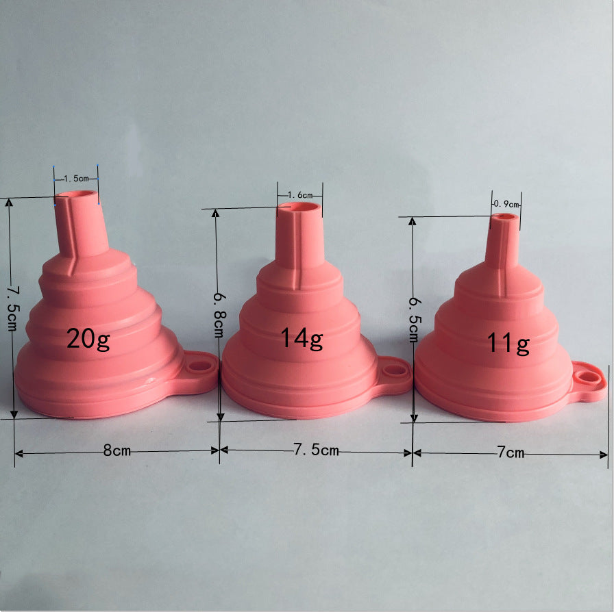 Funil pequeno retrátil