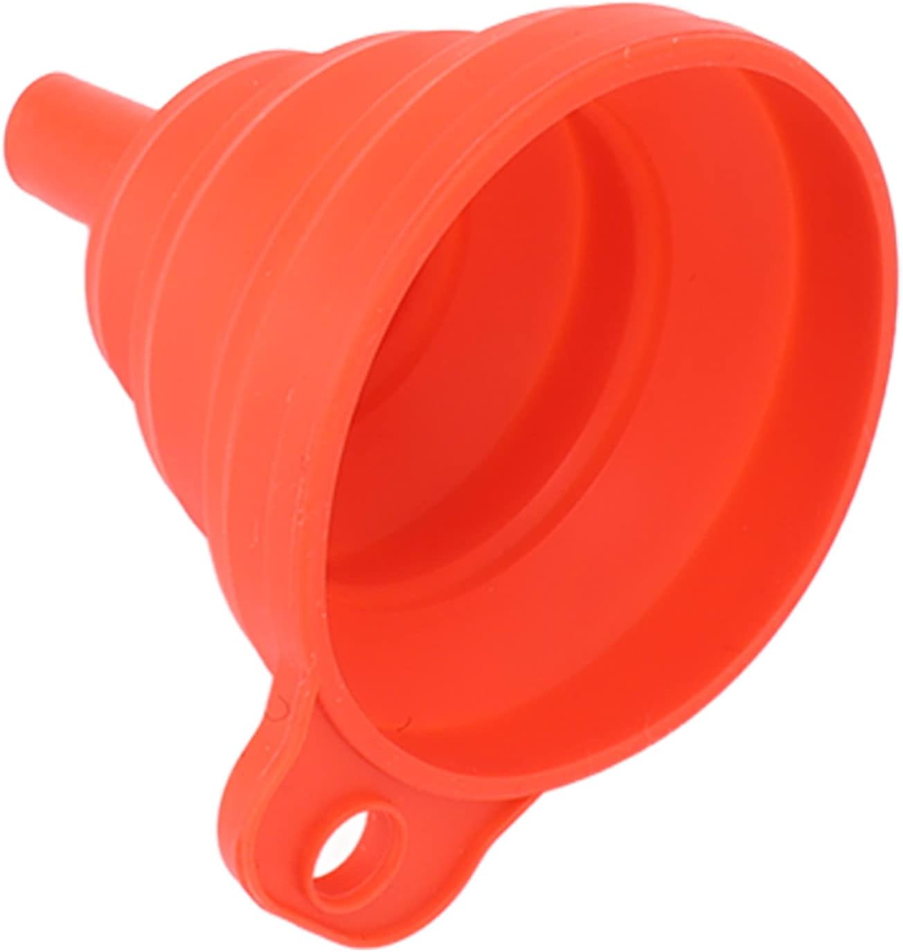 Collapsible Silicone Funnel - Flexible Funnel in Foldable Design Works Great for Tiki Torches, as a Kitchen Funnel or as Wine Decanter - Spill Free Funnel Has Multiple Uses and It's Dishwasher Safe