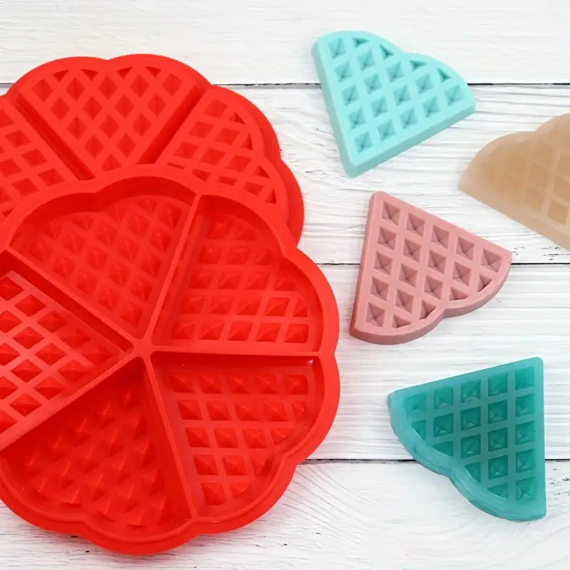 Silicone Waffle Moulds Microwave Baking Cookie Mold Pastry Baking Cookie Cake Maker Pan Pastry Cooking Mold