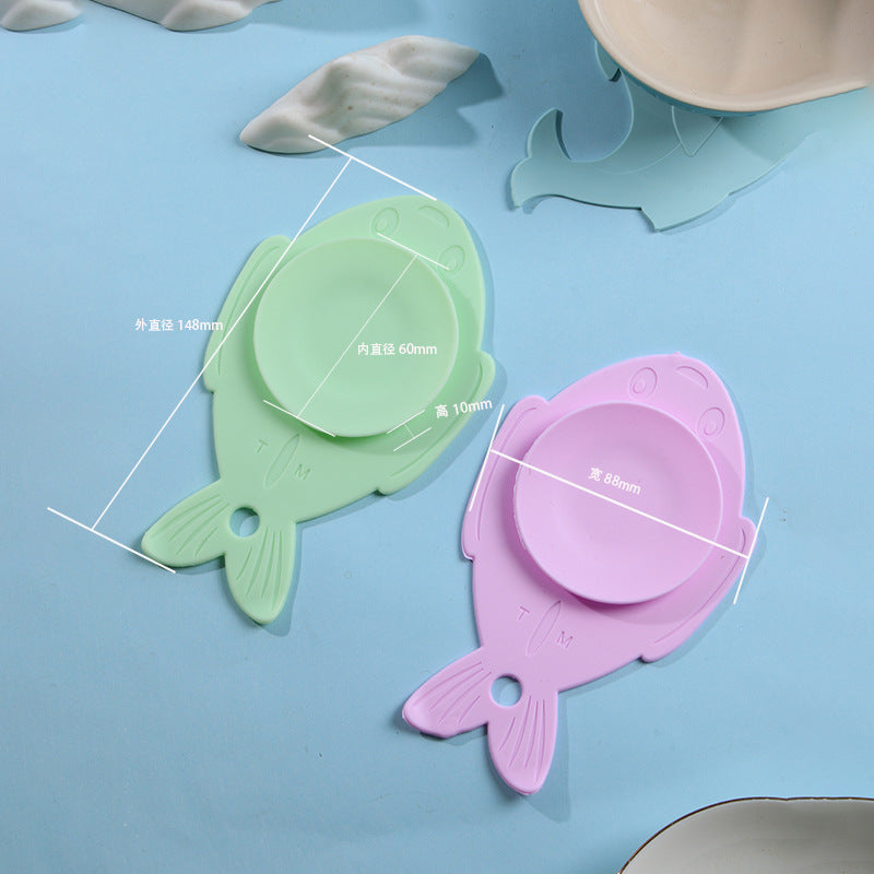 Tigela infantil com ventosa para utensílios de alimentação para bebês